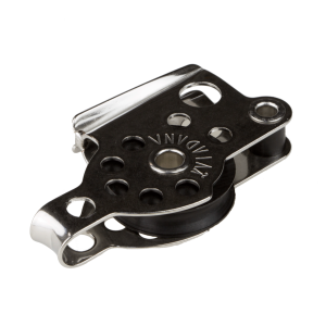 Polea simple con mordaza y arraigo 25 mm para cabos de 6 mm