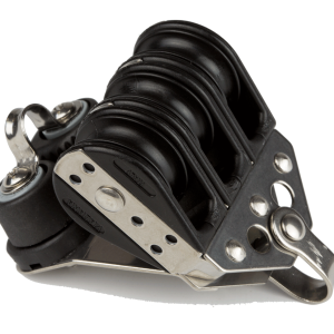 Viadana polea triple con mordaza para cabos de 8 mm