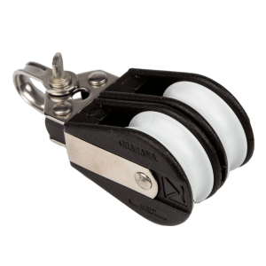 Polea doble Viadana 57 mm para cabos max 12 mm