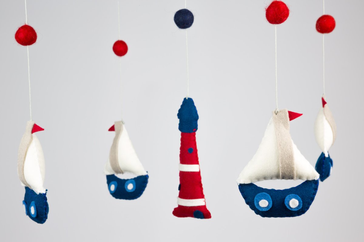 Móvil para bebe marinero - Imagen 3