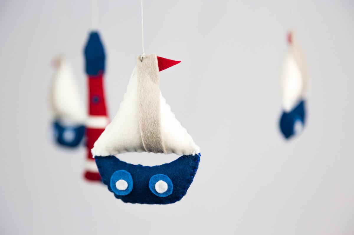 Móvil para bebe marinero - Imagen 4