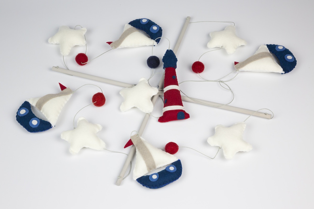 Móvil para bebe marinero - Imagen 5