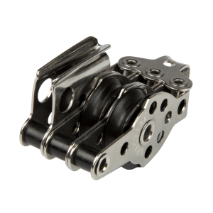 Polea triple con mordaza de 25 mm para cabos de 6 mm