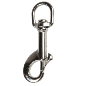 Mosquetón con giratorio de acero inoxidable