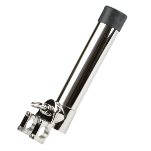 Cañero de acero inoxidable con abrazadera