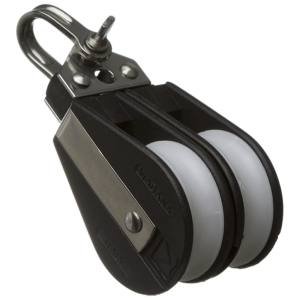 Polea doble Viadana para cabos de máximo 10 mm