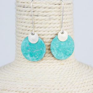 Pendientes Circulo Turquesa