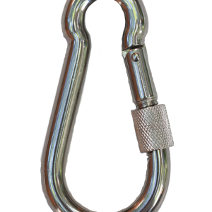 Mosquetón bombero con seguro