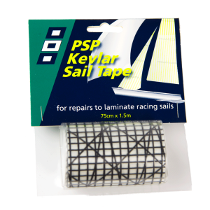 Cinta de kevlar negra para reparar velas