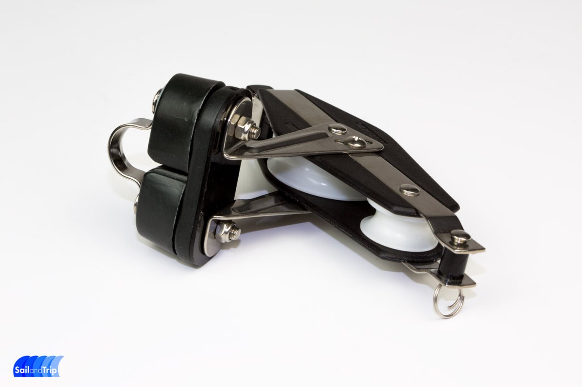 Polea violín con mordaza y arraigo Viadana cabos hasta 10 mm - Imagen 3