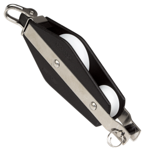 Polea violín con arraigo Viadana para cabos hasta 10 mm