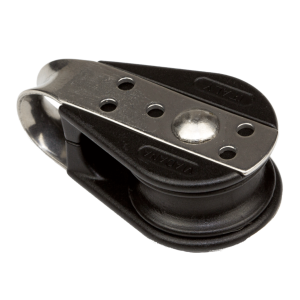 Polea vela ligera simple para cabo de 6 mm