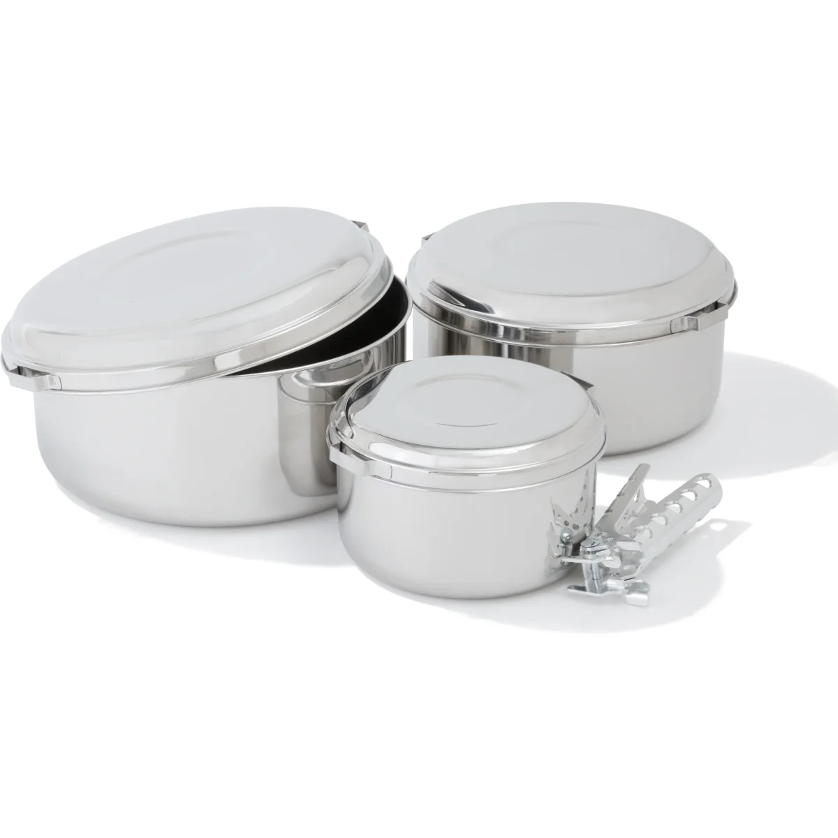 Alpine 4 pot set juego ollas acero inox camping MSR - Imagen 3