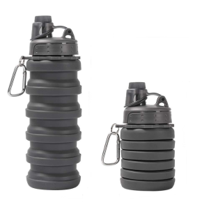 BOTELLA PLEGABLE 500 ML NEGRO