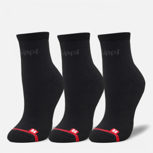 CALCETINES LOGO LIPPI PACK SHORT NEGRO