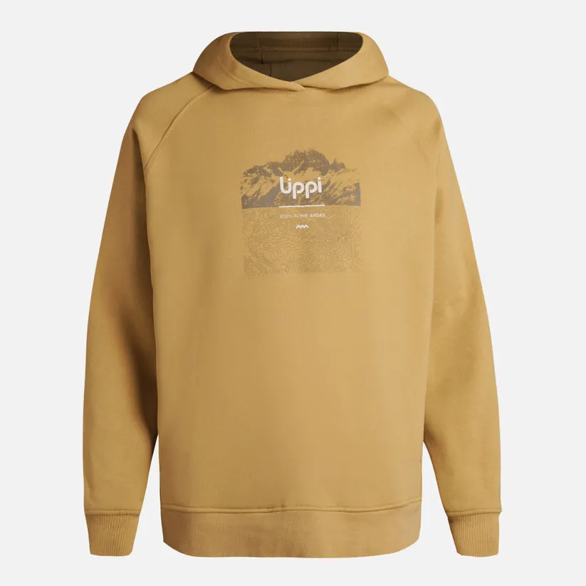 POLERON HOMBRE INSIGNE HOODY SWEATSHIRT FRONT PRINT LIPPI CAMEL - Imagen 8