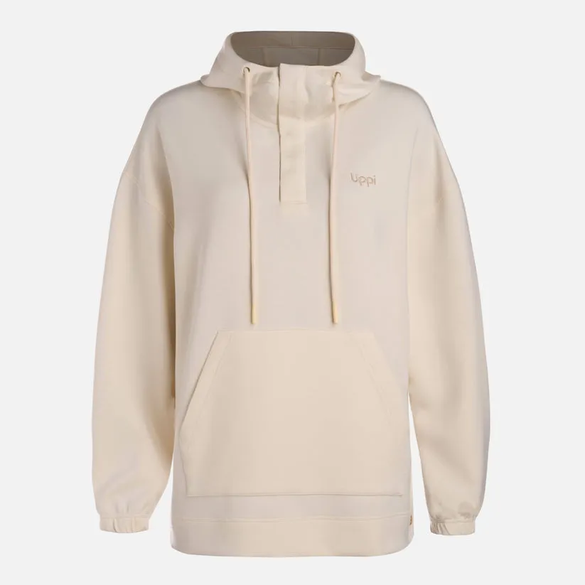 POLERON MUJER CITYSCAPE HOODY SWEATSHIRT LIPPI CREMA - Imagen 9