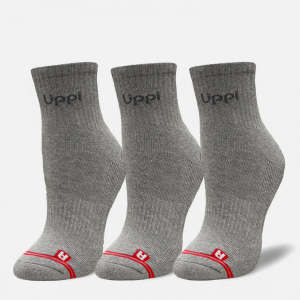 CALCETINES LOGO LIPPI PACK SHORT GRIS