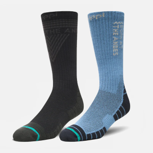 CALCETINES HOMBRE DUO TREKKING LIGHT PACK NEGRO AZUL PIEDRA