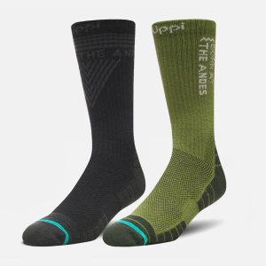 CALCETINES HOMBRE DUO TREKKING LIGHT PACK NEGRO VERDE