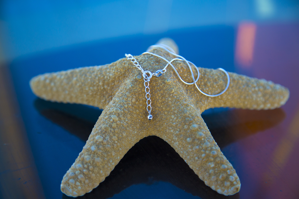 Colgante timón de plata con cadena - Imagen 5