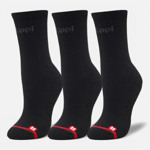 CALCETINES LOGO LIPPI PACK MID NEGRO