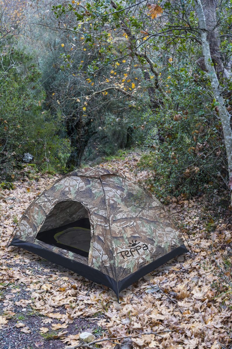 Carpa camuflaje hojas 3D - Imagen 4