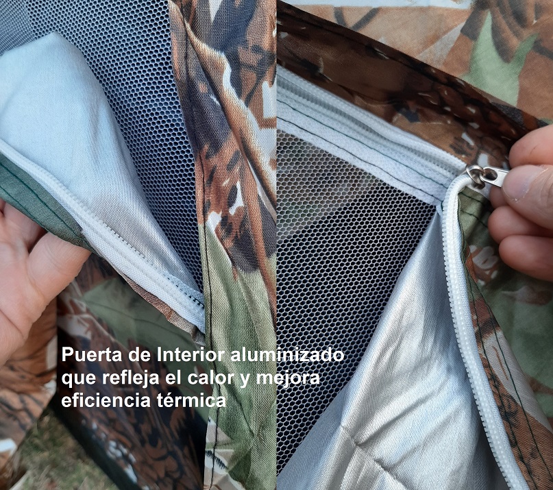 Carpa camuflaje hojas 3D - Imagen 9