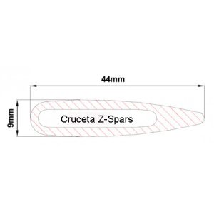 Crucetas vela ligera Z-Spars 750 mm