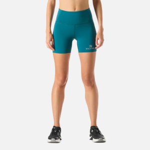 CALZA MUJER VULCANO BUILT TO MOVE COMPRESSIVE SHORT HIGH RISE LEGGINGS PETROLEO
