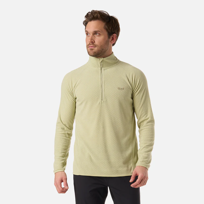 POLERON HOMBRE JACARANDA NANOF 14 ZIP LIPPI VERDE MANZANA - Imagen 2