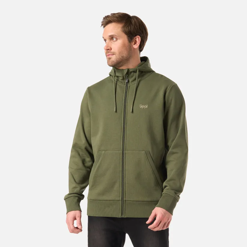 POLERON HOMBRE ULMO FULL ZIP HOODY SWEATSHIRT LIPPI VERDE MUSGO - Imagen 2