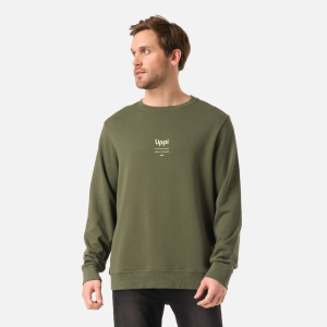 POLERON HOMBRE ULMO MID POINT CREWNECK SWEATSHIRT LIPPI VERDE MUSGO
