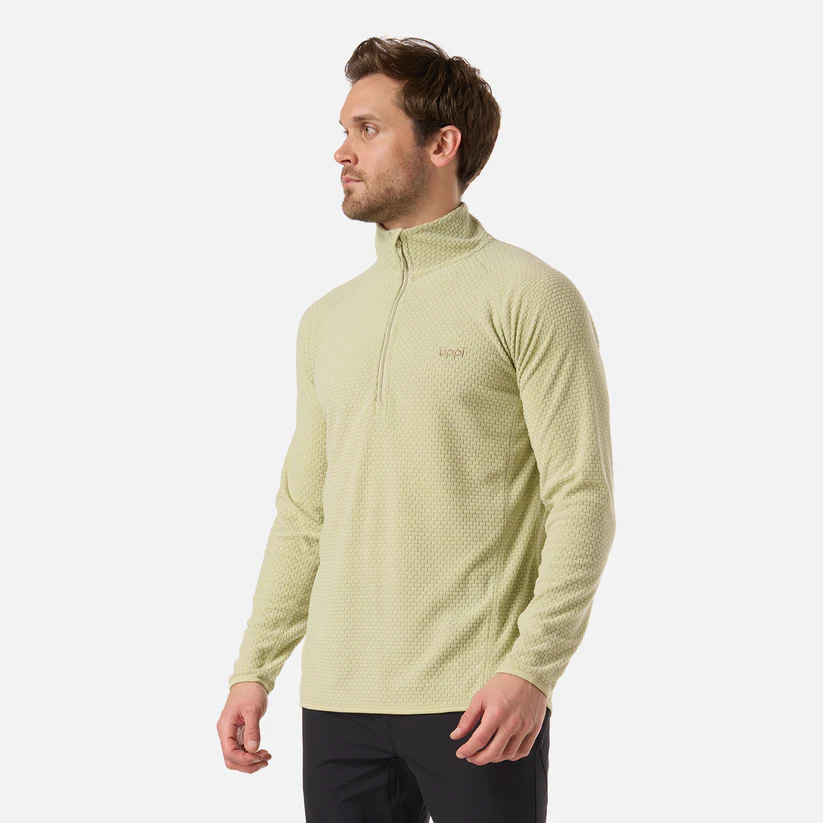 POLERON HOMBRE JACARANDA NANOF 14 ZIP LIPPI VERDE MANZANA - Imagen 3