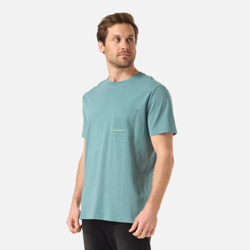 POLERA HOMBRE ULMO POCKET TSHIRT LIPPI TURQUESA - Imagen 3
