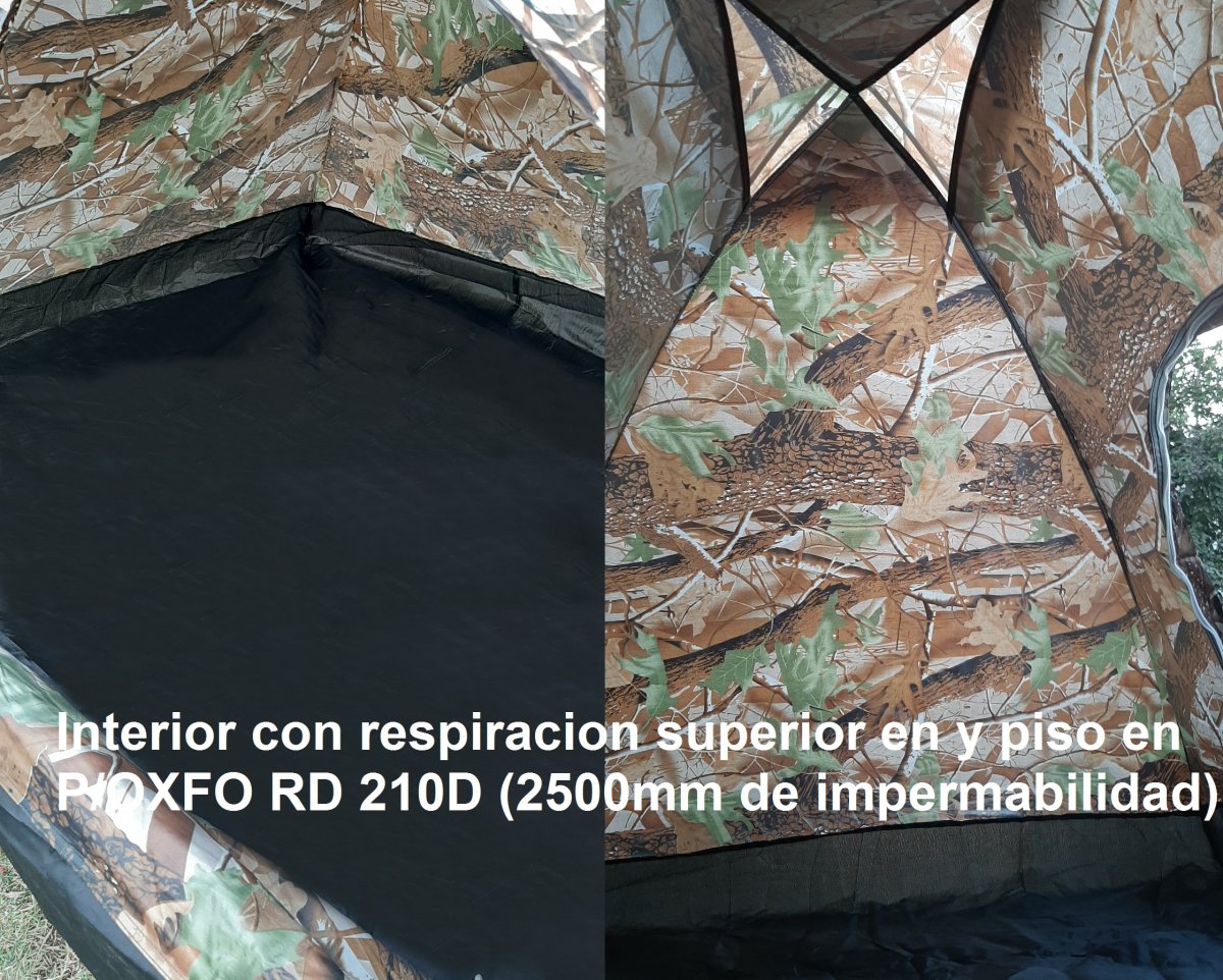 Carpa camuflaje hojas 3D - Imagen 7