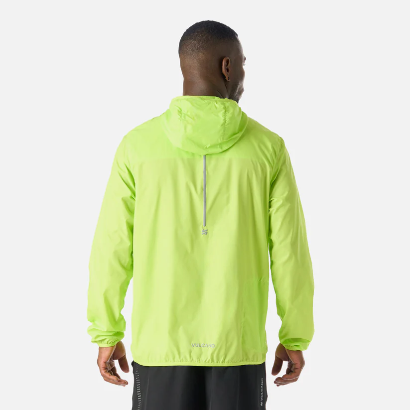 CORTAVIENTO HOMBRE VULCANO BUILT TO MOVE WINDBREAKER JACKET VERDE LIMA - Imagen 5