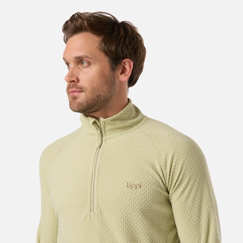 POLERON HOMBRE JACARANDA NANOF 14 ZIP LIPPI VERDE MANZANA - Imagen 5