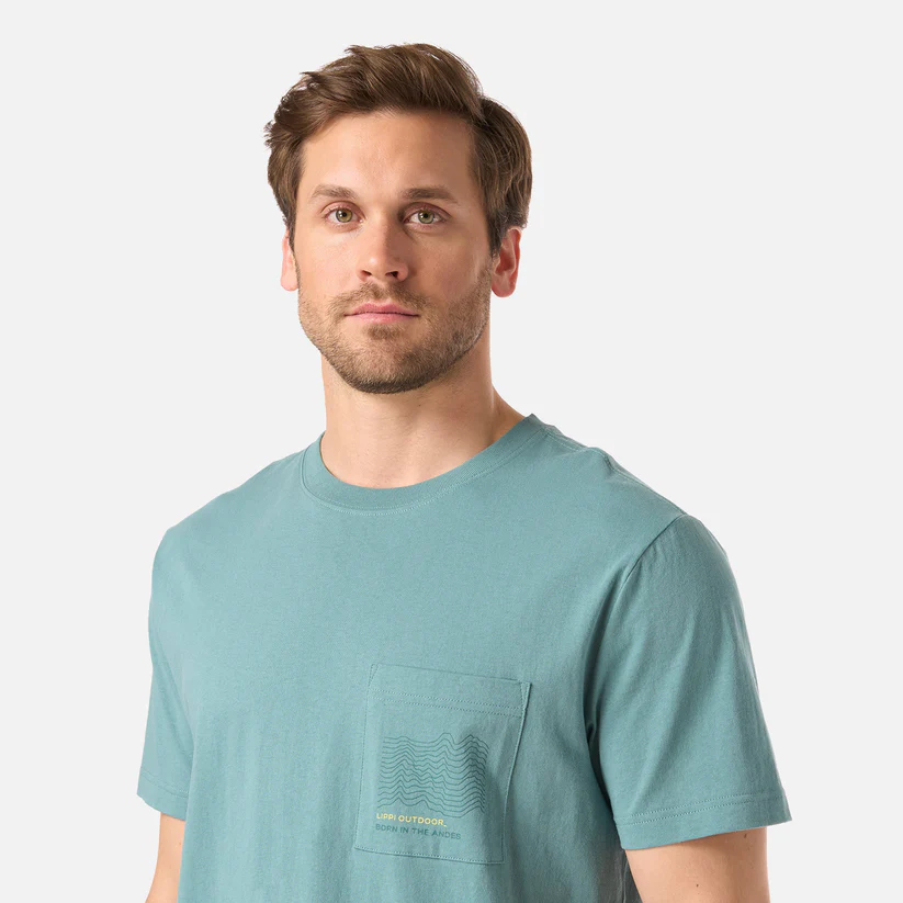 POLERA HOMBRE ULMO POCKET TSHIRT LIPPI TURQUESA - Imagen 5