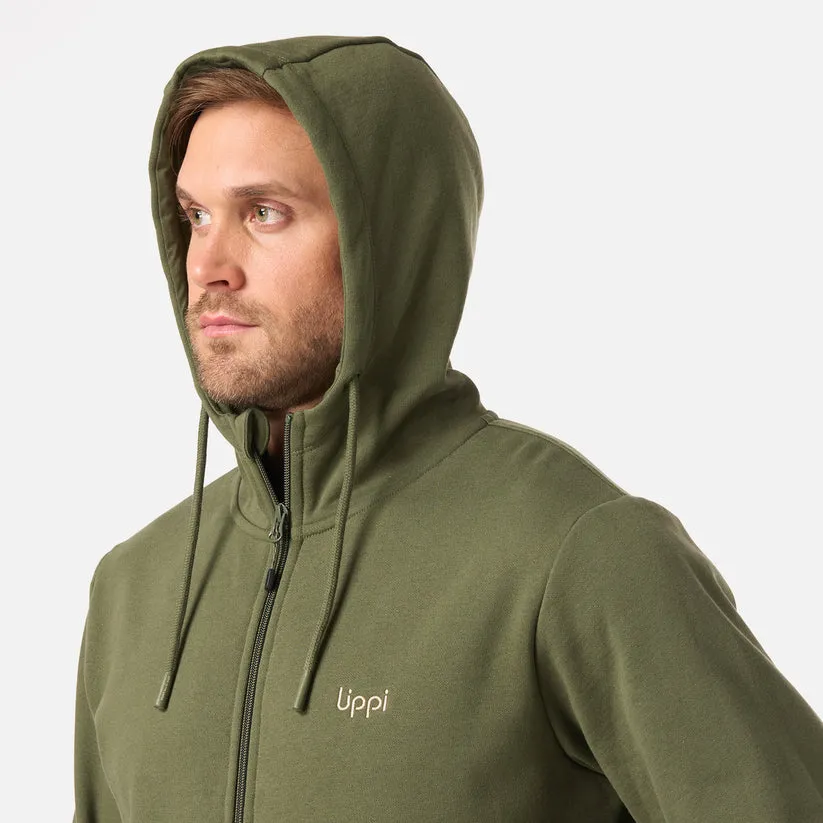 POLERON HOMBRE ULMO FULL ZIP HOODY SWEATSHIRT LIPPI VERDE MUSGO - Imagen 5