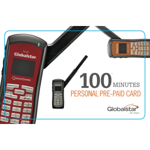Globalstar prepago 100 minutos