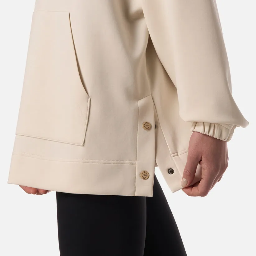 POLERON MUJER CITYSCAPE HOODY SWEATSHIRT LIPPI CREMA - Imagen 7