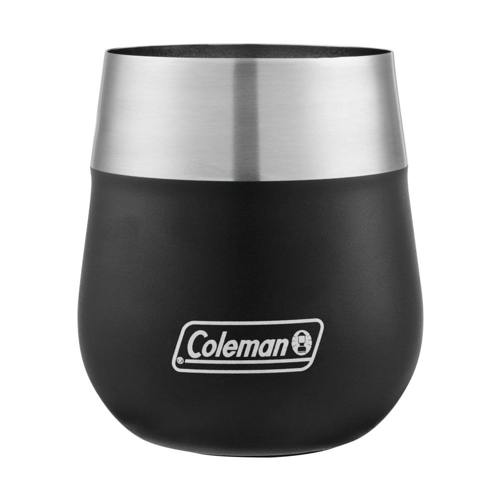VASO DE VINO COLEMAN CLARET ACERO INOX 384ML NEGRO - Imagen 2