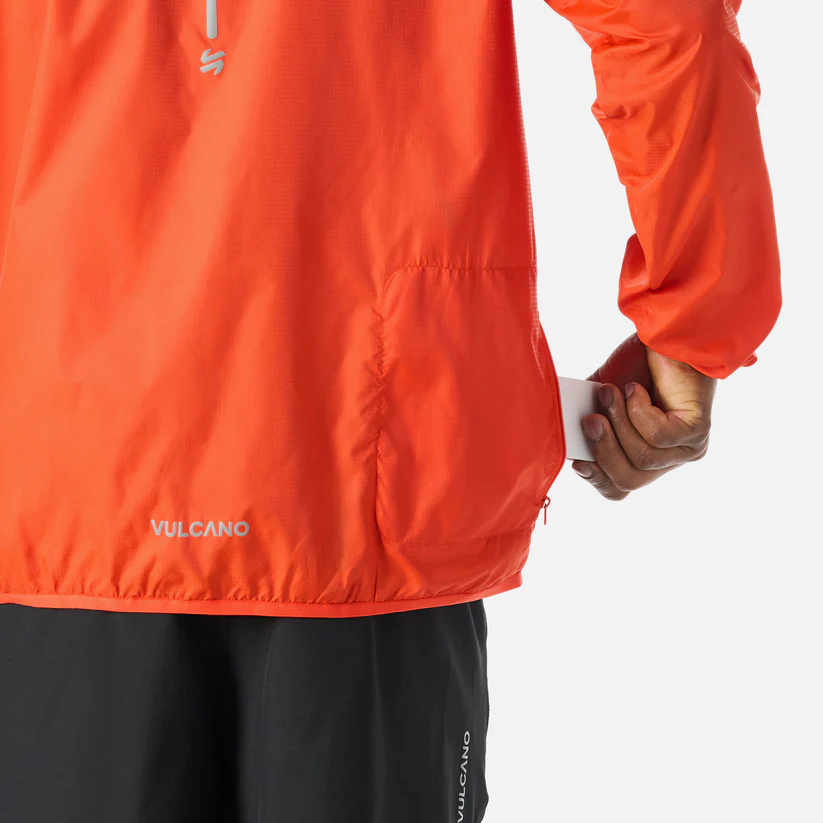 CORTAVIENTO HOMBRE VULCANO BUILT TO MOVE WINDBREAKER JACKET NARANJO - Imagen 9