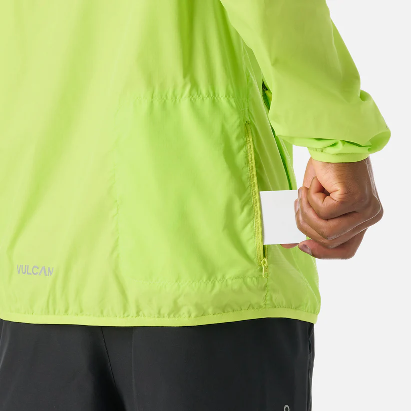 CORTAVIENTO HOMBRE VULCANO BUILT TO MOVE WINDBREAKER JACKET VERDE LIMA - Imagen 9