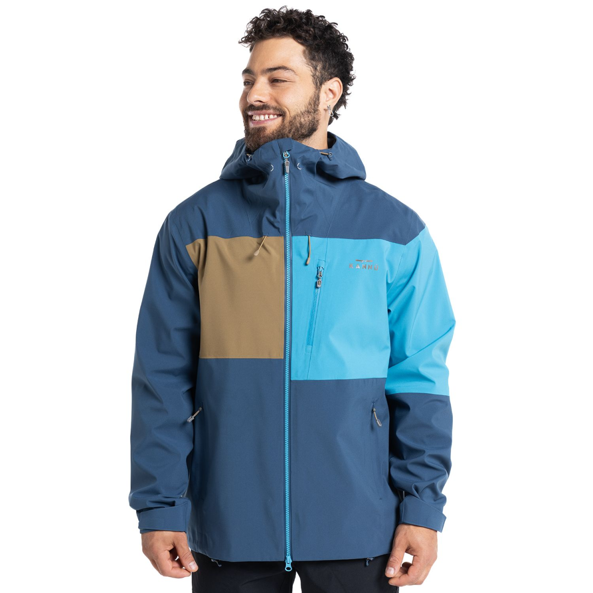 PARKA KANNU IMPERMEABLE VENTISQUERO HOMBRE AZUL - Imagen 2