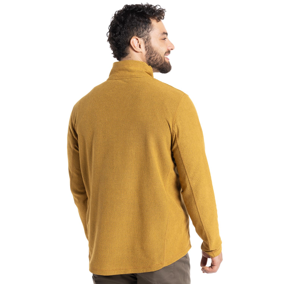 POLAR KANNU CHACABUCO 1/4 ZIP HOMBRE MOSTAZA - Imagen 3