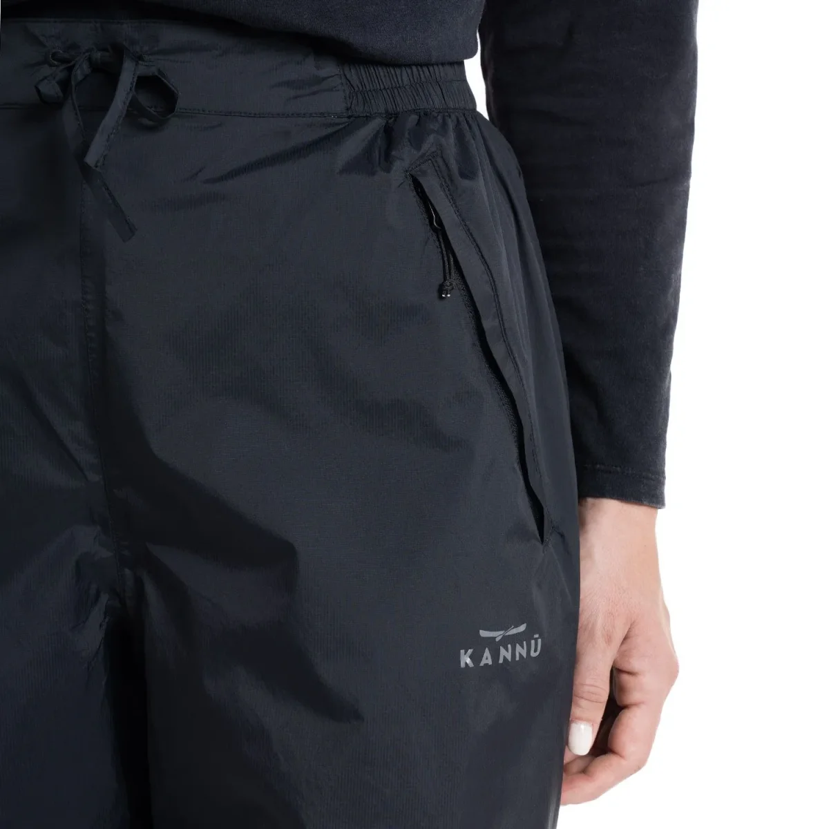 PANTALON KANNU UNISEX IMPERMEABLE COYHAIQUE NEGRO - Imagen 7