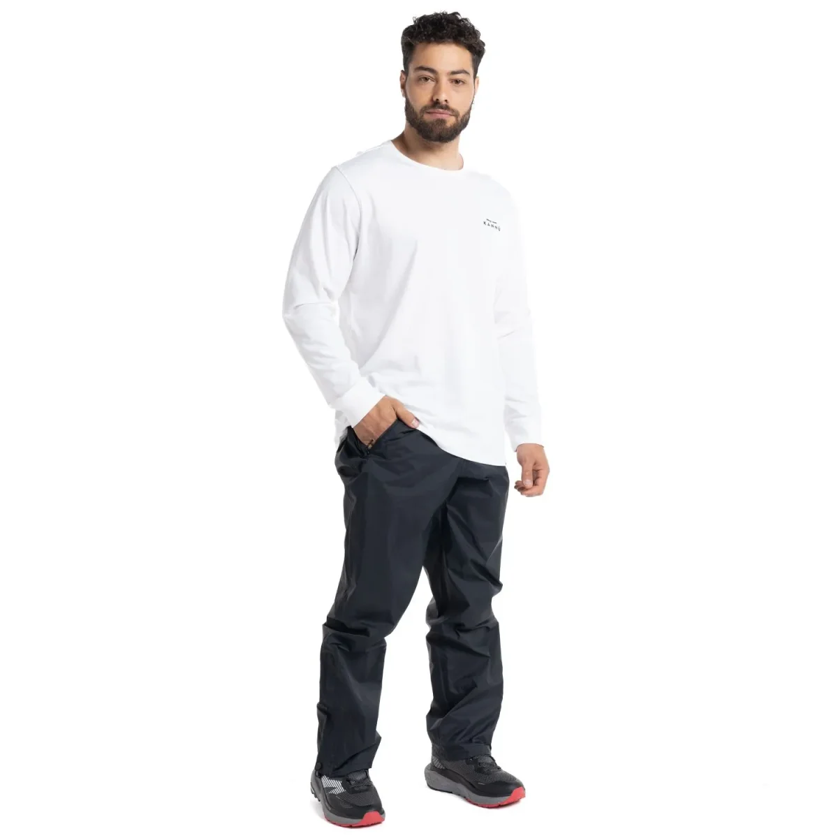 PANTALON KANNU UNISEX IMPERMEABLE COYHAIQUE NEGRO - Imagen 8