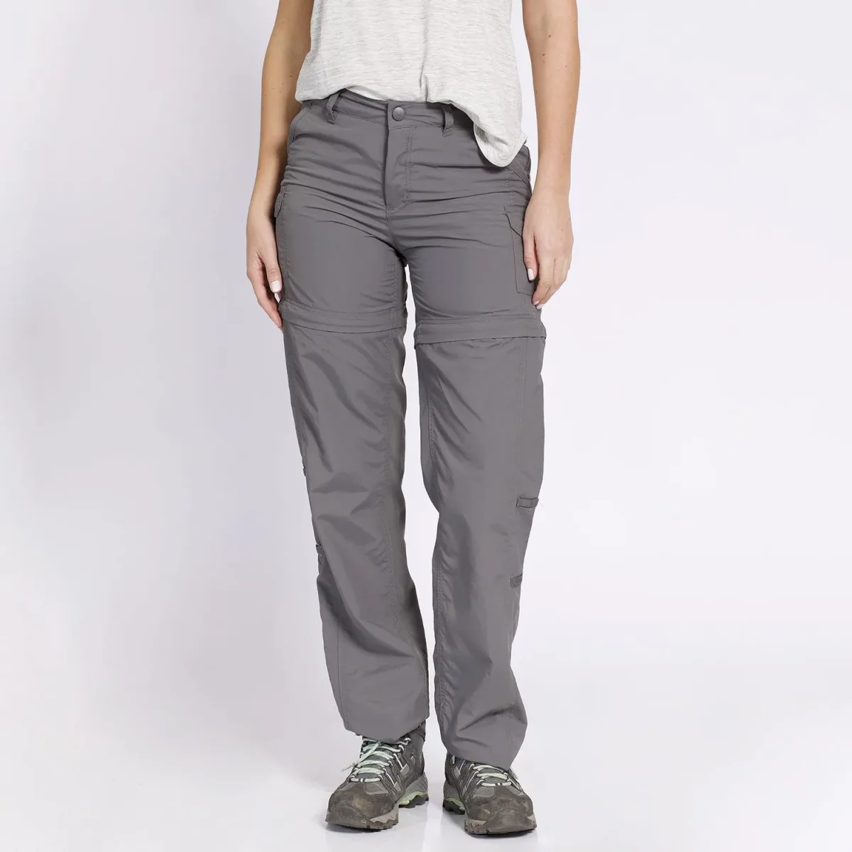 PANTALON DESMONTABLE KANNU MUJER GRIS